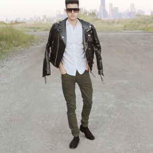 Olive Green Cargo Pant (skinny fit)